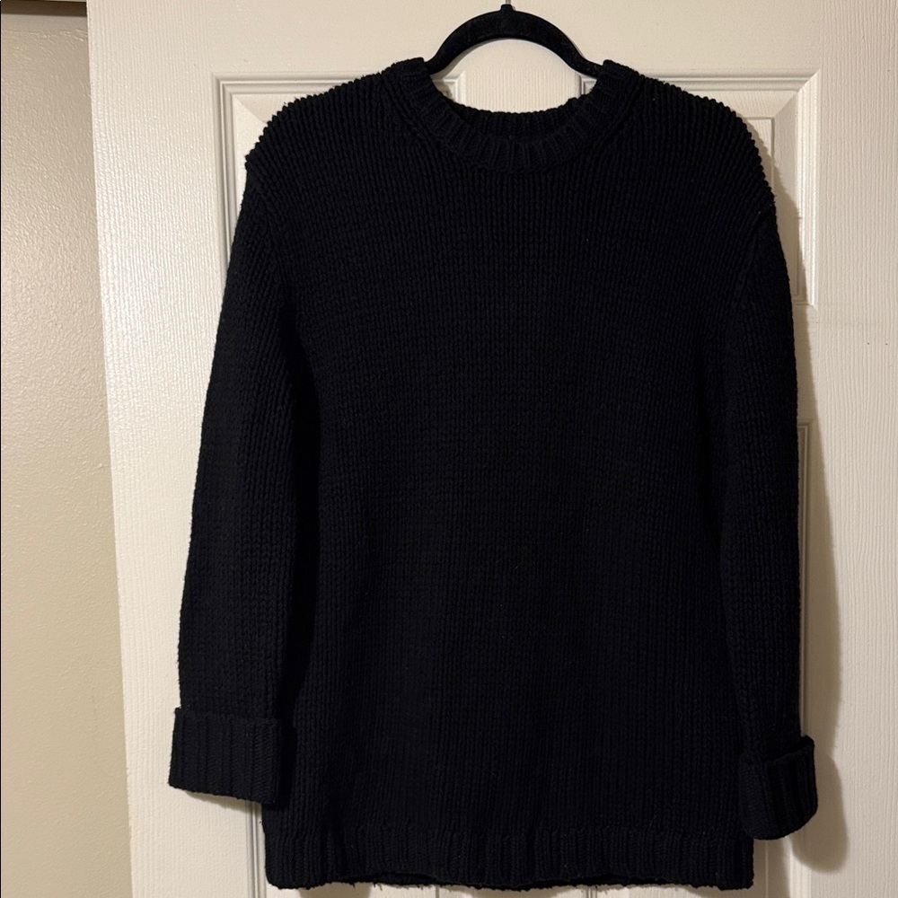 Club Monaco Black Crew Neck Womens Sweater XS